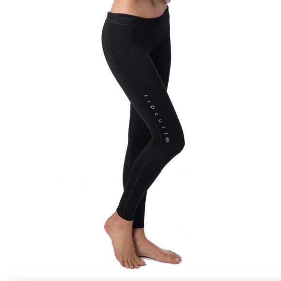 NWT Rip Curl Women's Wet Suit G Bomb 1mm Long Surf Pant in Black, size 12 - Picture 1 of 11
